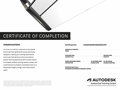 Certificato Autodesk